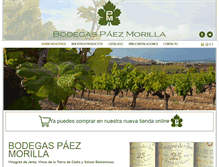 Tablet Screenshot of bodegaspaezmorilla.com